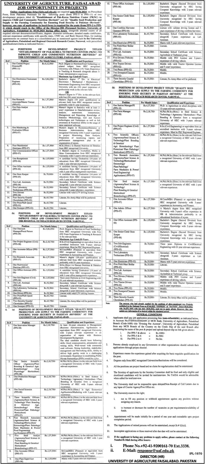 University of Agriculture Faisalabad