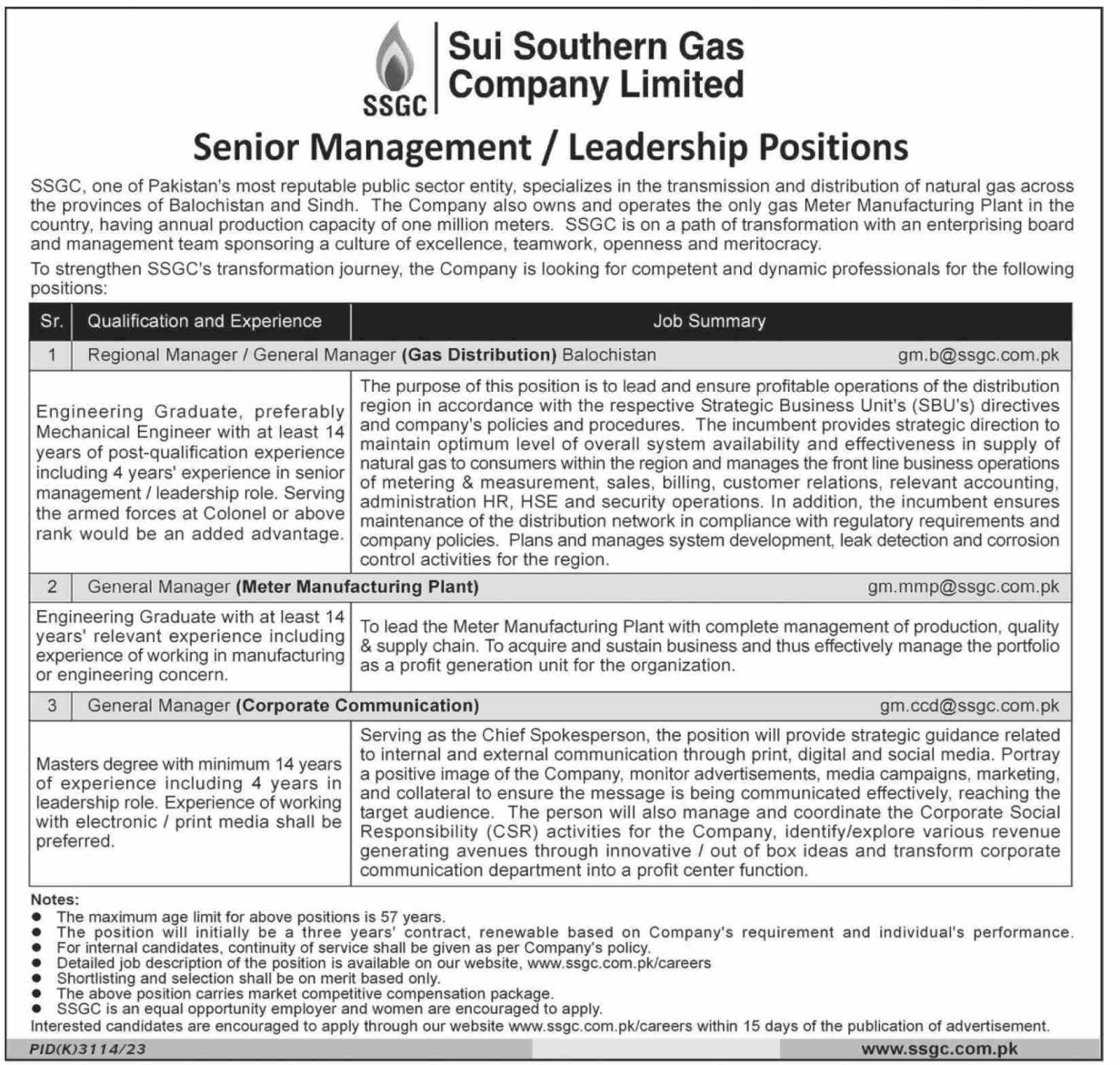 Sui Southern Gas Company Limited