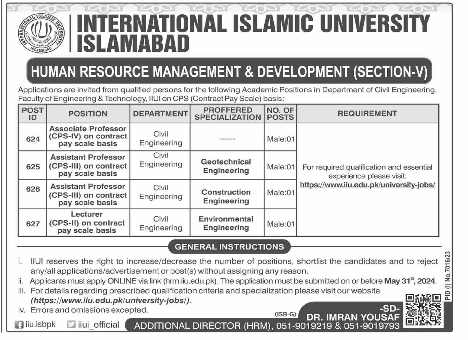 International Islamic University Islamabad